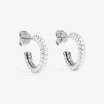 Disco Hoops Medi - Earrings - Silver