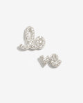 Love – Stud Earrings– Silver