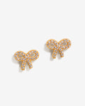 Bow Studs – Stud Earrings – 18ct Gold–Plated