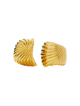Ripple Oversized Stud – Ohrstecker – 18kt vergoldet