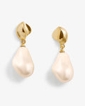 Pearl Edges Earring – Earrings – 18ct Gold-Plated