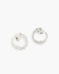 Odette Spiral – Stud Earrings – Silver