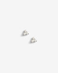 Trinity Crystal Studs – Stud Earrings – Silver
