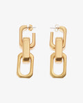 Big Tank Earring Vintage Gold - Hoop Earrings - Gold-Plated