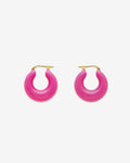 Circlet Earring pink – Kreolen – vergoldet