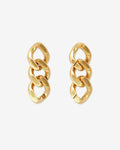 New Flat Chain Earring gold – Earrings – gold–plated