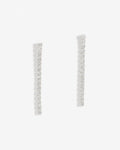 White Tennis – Earrings – Silver