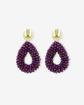 Berry Drop S Metallic Purple – Ohrstecker – 18kt vergoldet