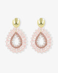 Robin Drop Crystal S Pink – Earrings – 18ct Gold-Plated