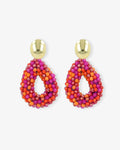 Berry Drop S Mix Fuchsia Purple – Earrings – 18ct Gold-Plated