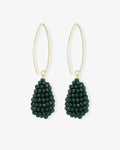 Amy Cone XS Dark Green - Ohrhänger - 18kt vergoldet