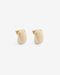 Puffy Elia Beige Mini – Stud Earrings - 14ct Gold-Plated