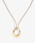 Oval Pebbles Cord Necklace – Necklaces – 18ct Gold-Plated