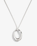 Oval Pebbles Necklace – Necklaces – Silver-Plated