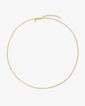 Box chain – Necklaces – 18ct Gold-Plated