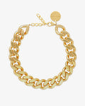 Flat Chain Necklace Gold - Necklaces - Gold-Plated