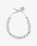 Small Beads Necklace Short Silver – Necklaces – Silver