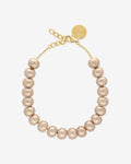 Small Beads Necklace champagner pearl – Necklaces – Gold-Plated