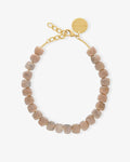 Mini Organic Shaped Necklace biancone marble – Necklaces – Gold-Plated