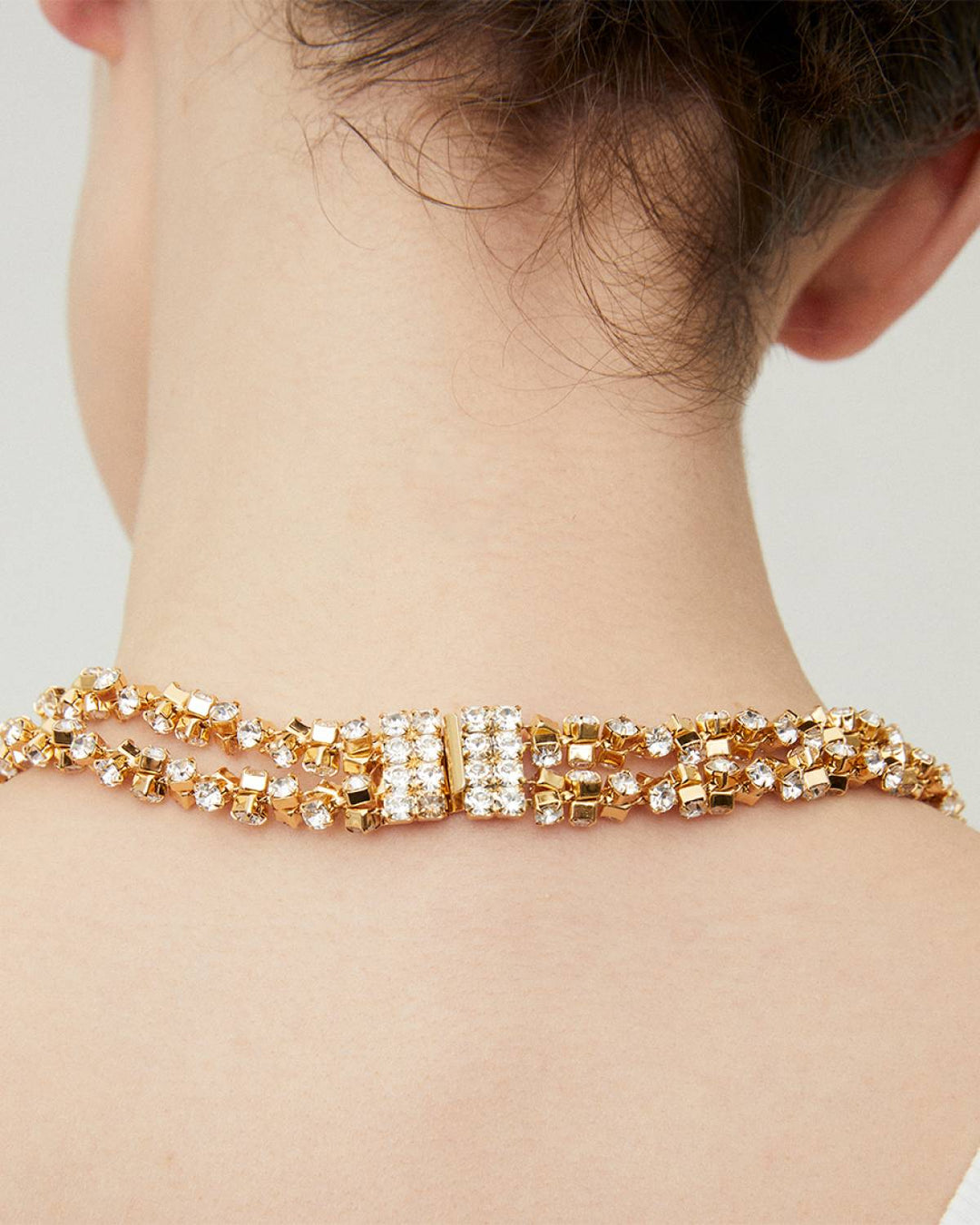 Gas Bijoux - Bambou Jonc Strass Ring