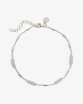Lina Chalcedony Blue – Anklets – Silver