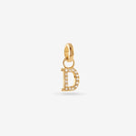 D – Letter Charms – 18ct Gold-plated