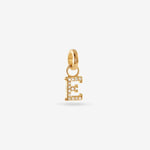 E – Letter Charms – 18kt Gold-plated