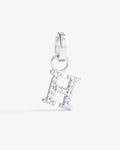 H – Letter Charms – Silver