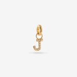 J – Letter Charms – 18ct Gold-plated