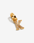 K – Letter Charms – 18ct Gold-plated