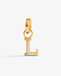 L – Buchstaben-Anhänger – 18kt vergoldet