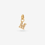 M – Letter Charms – 18kt Gold-plated