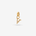 V – Letter Charms – 18ct Gold-plated