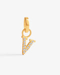 V – Letter Charms – 18ct Gold-plated
