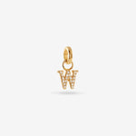 W – Letter Charms – 18ct Gold-plated