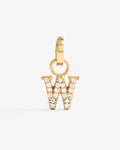 W – Letter Charms – 18ct Gold-plated
