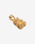 Pave Nostalgia Bear – Chain Pendants – 18k Gold-Plated