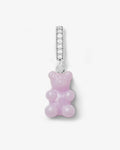 Lavender Nostalgia Bear – Necklace Pendants – 925 Silver–Plated