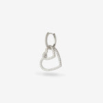 Heart collector earrings – Ohrhänger – silber