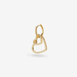Heart collector earrings – Ohrhänger – 18kt vergoldet