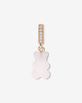 Fizzy Nostalgia Bear Strawberry Pave – Necklace Pendants – 18ct Gold-Plated