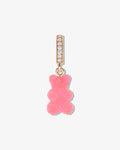 Fizzy Nostalgia Bear Cherry Pave – Necklace Pendants – 18ct Gold-Plated