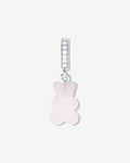 Fizzy Nostalgia Bear Strawberry Pave – Necklace Pendants – Silver-Plated