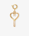 Key to my heart Charm – Anhänger – vergoldet