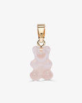 Crytstal Nostalgia Bear  Rose Quartz - Necklace Pendants - 18ct Gold-Plated