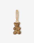 Cheetah Patterned Bear - Anhänger - 18kt vergoldet