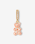 Heart Patterned Bear - Anhänger - 18kt vergoldet