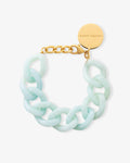 Flat Chain Bracelet Cloud Marble - Armbänder - gelb vergoldet