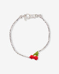 Mini Silver Cherry Bracelet 19cm - Armbänder - Silber