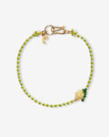 Mini Striped Lemon Bracelet 17cm - Armbänder - 18kt vergoldet